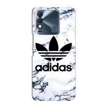 Чехлы Адидас для TECNO Spark 8 (AlphaPrint) (Адидас на мраморе)