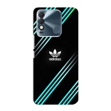 Чехлы Адидас для TECNO Spark 8 (AlphaPrint) (Адидас с полосами)