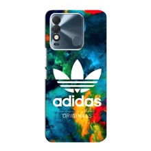 Чехлы Адидас для TECNO Spark 8 (AlphaPrint) (Яркий Адидас)