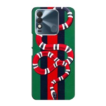 Чехлы ГУЧЧИ для Техно Спарк 8 (AlphaPrint) (Gucci змия)