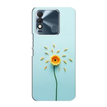 Чехлы с Цветами для TECNO Spark 8 (VPrint) (Желтый цветок)