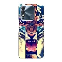 Чехлы с изображением разных животных для TECNO Spark 8 (Яркий Тигр)