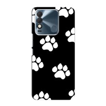 Чехлы с собаками для TECNO Spark 8 (VPrint) (Следы собаки)