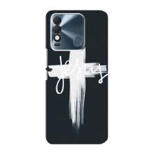 Чехол для TECNO Spark 8 (AlphaPrint) - (Христианские) (Иисус)