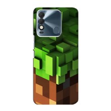 Чехол Майнкрафт на TECNO Spark 8 (AlphaPrint) Minecraft (текстура Майнкрафт)