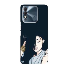 Чехол с печатью для TECNO Spark 8 - (Мода) (AlphaPrint) (Красивая девочка)