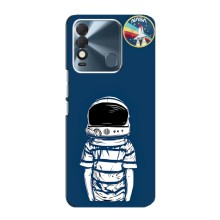 Чехол NASA для TECNO Spark 8 (AlphaPrint) (Мальчик в шлеме)