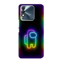 Чехол Амонг Ас для TECNO Spark 8 (AlphaPrint) (Яркий скин)