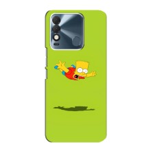 Чехол с Симпсонами для TECNO Spark 8 (VPrint) (Барт Симпсон)