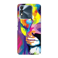 Чехол со Львом для TECNO Spark 8 (VPrint) (Яркий Лев)