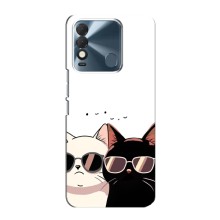 Чехол с рисунком кот на TECNO Spark 8 (Коты в очках)