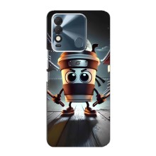 Чехол с мемом Тралалело тралала на TECNO Spark 8 (Капучино асасино)