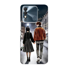 Чехол с дизайном Венздей 2 на TECNO Spark 8 – Уэнсдей и Тайлер