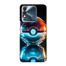 Чехол с Пикачу на TECNO Spark 8 (Мяч Пикачу)