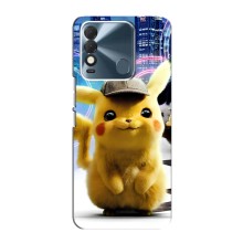 Чехол с Пикачу на TECNO Spark 8 (Пикачу в городе)