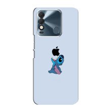 Чехол с принтом Стич на TECNO Spark 8 (Stitch apple)