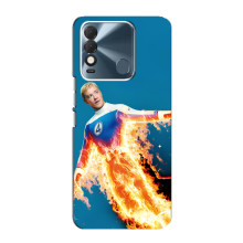 Чехол с принтом Фантастическая четверка для TECNO Spark 8 – Человек-Факел