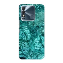 Мраморный чехол на TECNO Spark 8 (VPrint) (Зеленый мрамор)