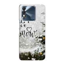 Новогодние, Праздничные Чехлы для TECNO Spark 8 - 2024 год (Let it snow)