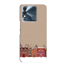 Новогодние, Праздничные Чехлы для TECNO Spark 8 - 2024 год (Зимний город)