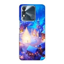 Рождественские Чехлы для TECNO Spark 8 (VPrint) (Рождественский город)