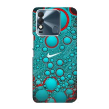 Силиконовый Чехол на TECNO Spark 8 с картинкой Nike (Найк зеленый)