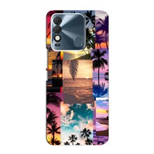 Силиконовый чехол с КАРТИНКАМИ лето для TECNO Spark 8 (AlphaPrint) (Летний отпуск)