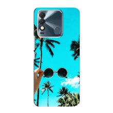 Силиконовый чехол с КАРТИНКАМИ лето для TECNO Spark 8 (AlphaPrint) (Взгляд лето)