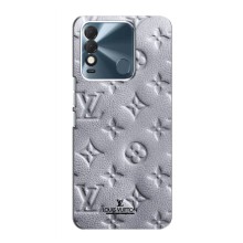 Текстурный Чехол Louis Vuitton для Техно Спарк 8 (Белый ЛВ)