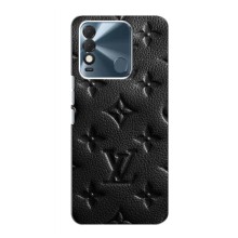 Текстурный Чехол Louis Vuitton для Техно Спарк 8 (Черный ЛВ)