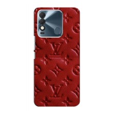 Текстурный Чехол Louis Vuitton для Техно Спарк 8 (Красный ЛВ)