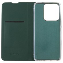 Кожаный чехол книжка GETMAN Elegant (PU) для TECNO Spark 8C – Зеленый