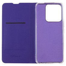 Шкіряний чохол книжка GETMAN Elegant (PU) для TECNO Spark 8C – Фіолетовий