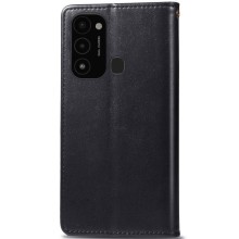 Кожаный чехол книжка GETMAN Gallant (PU) для TECNO Spark 8C – Черный