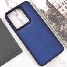 Чехол TPU+PC Lyon Frosted для TECNO Spark 8C – Темно-синий