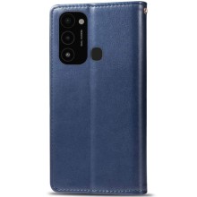 Кожаный чехол-книжка GETMAN Gallant (PU) для TECNO Spark 8C – Синий