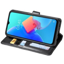 Кожаный чехол-книжка GETMAN Gallant (PU) для TECNO Spark 8C – Черный