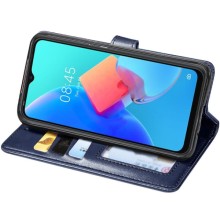 Кожаный чехол-книжка GETMAN Gallant (PU) для TECNO Spark 8C – Синий