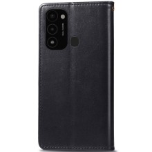 Кожаный чехол-книжка GETMAN Gallant (PU) для TECNO Spark 8C – Черный