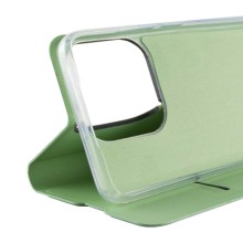 Кожаный чехол-книжка GETMAN Elegant (PU) для TECNO Spark 8C – Мятный