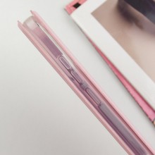 Кожаный чехол-книжка GETMAN Elegant (PU) для TECNO Spark 8C – Розовый