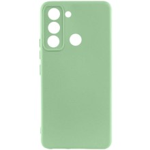 Чехол Silicone Cover Lakshmi Full Camera (AAA) для TECNO Spark 8C – Мятный