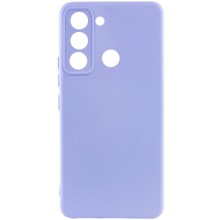 Чехол Silicone Cover Lakshmi Full Camera (AAA) для TECNO Spark 8C – Сиреневый