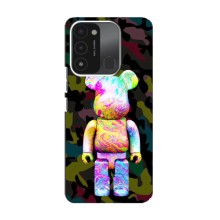 Чехлы для TECNO Spark 8C - Bearbrick Louis Vuitton (PREMIUMPrint) (Яркий Bearbrick)