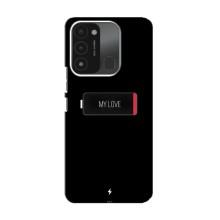 Чехлы для любимой на Техно Спарк 8с (VPrint) (Love battery)