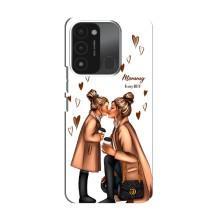 Чехол с печатью для TECNO Spark 8C - (Мама с ребенком) (AlphaPrint)