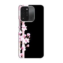 Чехол для Техно Спарк 8с - с принтом (Дизайнерские) (AlphaPrint) (Цветочки)