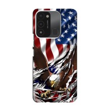 Чехол Флаг USA для TECNO Spark 8C – Флаг USA