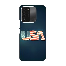 Чехол Флаг USA для TECNO Spark 8C (USA)