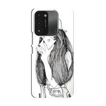 Чехол с печатью для TECNO Spark 8C - (Мода) (AlphaPrint) (Фото девочки)